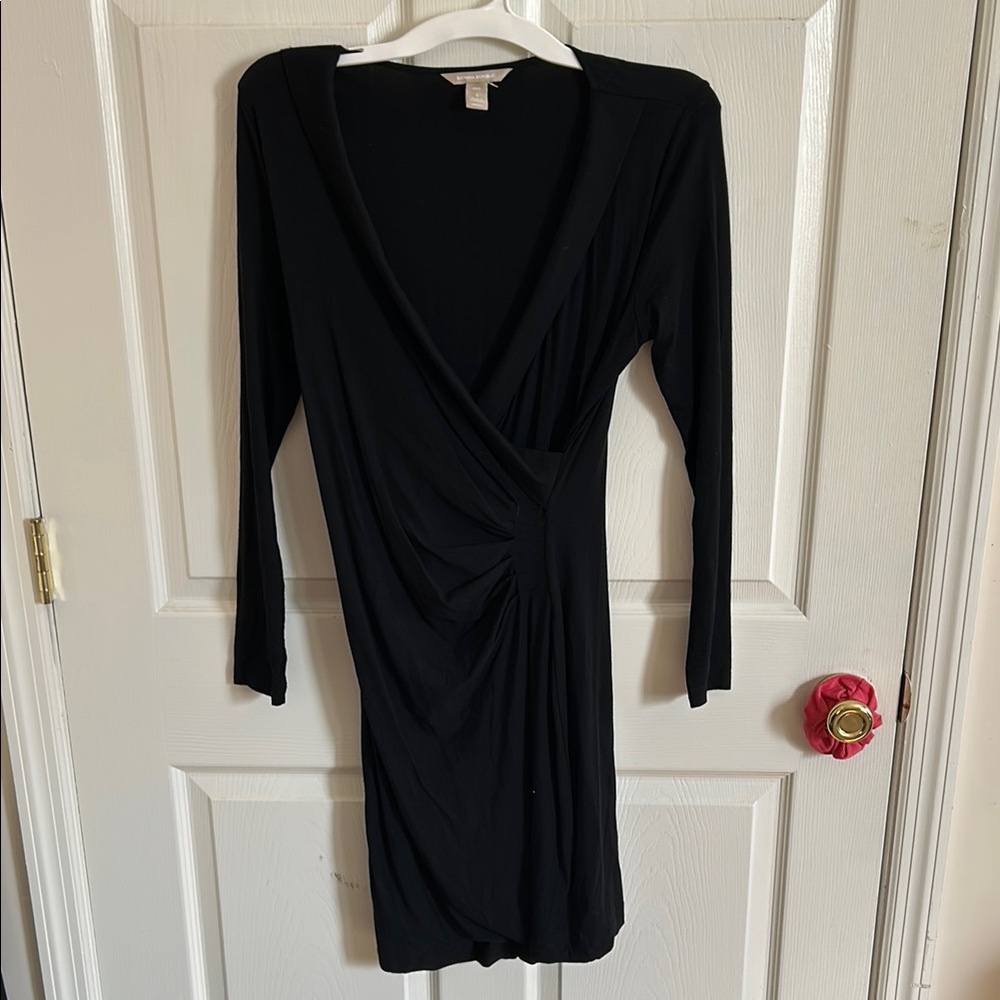 Banana Republic Black Wrap Dress